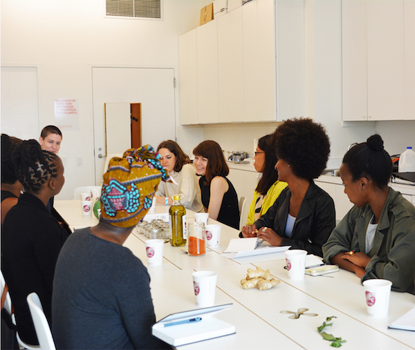 Buhmann on Art: Simone Leigh at the New Museum 3 From the care session “Herbs for Energy and Pleasure with Karen Rose.” Photo courtesy New Museum, NY.