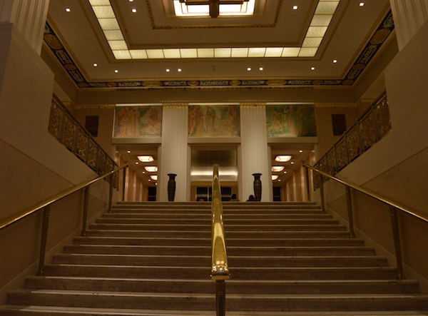 Waldorf Interiors Win Landmark Designation 2 The staircase that leads from the Park Avenue entrance to the Waldorf Astoria’s Main Lobby. | JACKSON CHEN