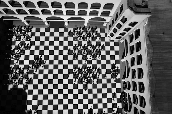 Artist armed with a drone’s eye view 1 “Military Age Males, 2015.” Civilian cadets at the Citadel Military College, Charleston, SC. Courtesy the artist and Anastasia Photo.
