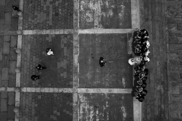 Artist armed with a drone’s eye view 2 “Wedding, 2013.” Central Philadelphia, PA. Courtesy the artist and Anastasia Photo.