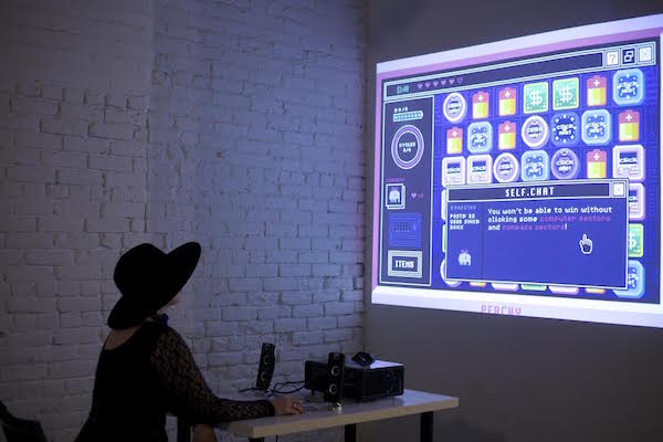 Con champions the artistic virtues of video games 3 “Beglitched” puts its player inside the mind of a famous hacker. Photo by Marina Lemos.