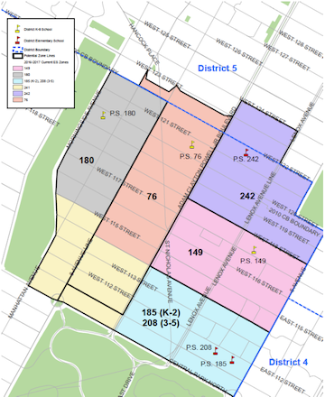 DOE Backs Off Plan for Speedy District 3 North Rezoning 1 The DOE's rezoning proposal for the northern portion of District 3. | NYC DOE
