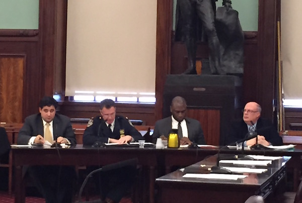 Council Presses NYPD on Officer Deployments at Trump Tower 1 At a January 10 City Council hearing on the impact of security measures at Trump Tower, the panel included Vincent Grippo, the NYPD's deputy commissioner of management and budget, Deputy Chief James Kehoe, executive officer of Patrol Borough Manhattan South, Gregg Bishop, the commissioner of the Department of Small Business Services, and Luis Sanchez, the Department of Transportation’s Manhattan borough commissioner.