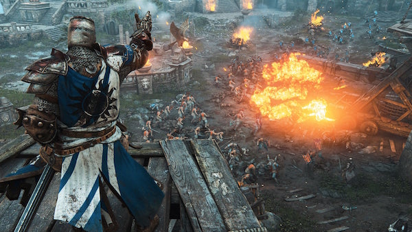 2017’s Most Anticipated Video Games 3 Launch medieval attacks with a nuanced combat system, in “For Honor.” Image via Ubosoft.