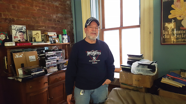 Adieu, Alan’s Alley: Video Shop’s Closing Credits Scrolling Soon 2 Alan Sklar, at the Chelsea apartment he originally moved into because of its proximity to the store’s Ninth Ave. location. Photo by Dusica Sue Malesevic.
