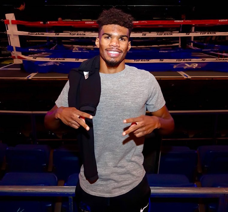 Ryan “Blue Chip” Martin won by T.K.O. on the undercard of Saturday night’s big fight at Madison Square Garden. He is represented by David McWater’s Split-T Management. Photo by Damien Acevedo