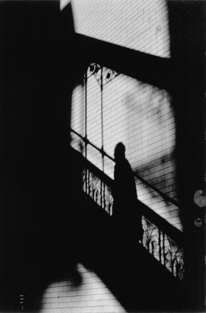Just a shadow of its former self: An art shot of the defunct Third Ave. El. Photo by Sid Kaplan