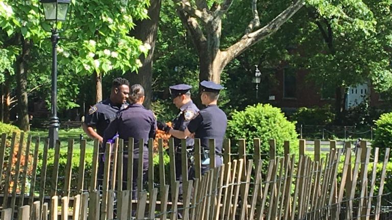 Man shot in leg in Washington Square Park, NYPD says 1 wsp–cropped