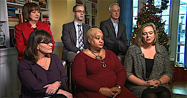 Jacob Schwartz, in rear row, at center, on CNN on a post-election panel of Hillary Clinton supporters in 2016