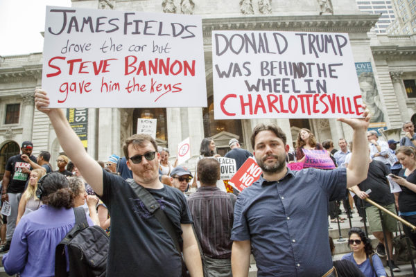 Charlottesville Casts Shadow on Trump Tower; Thousands Protest President 4