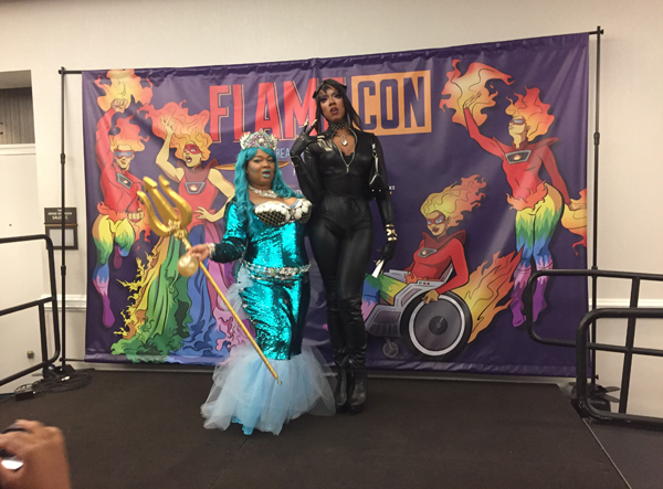 Cosplay and drag blend at Flame Con 1