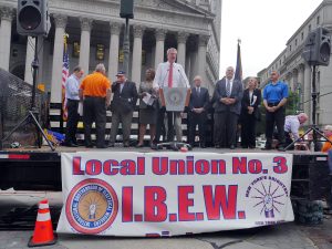 Union workers rally in Foley Square 2