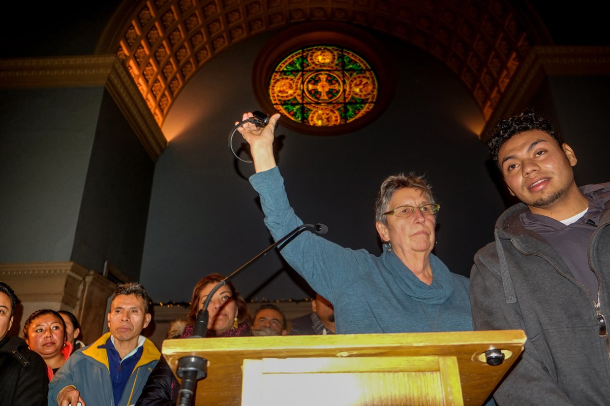 ‘I feel free!’ Immigrant unshackled at Judson Church Sunday service 1