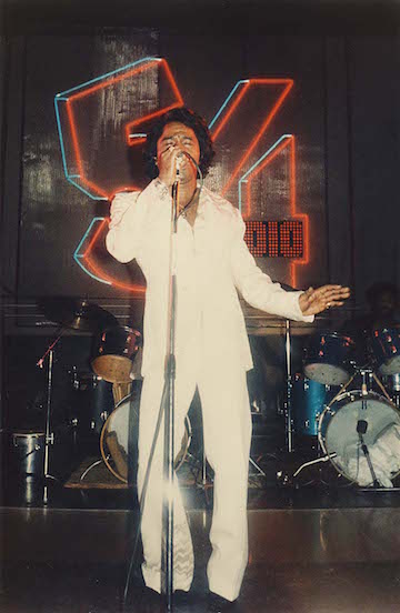 James Brown at Studio 54.