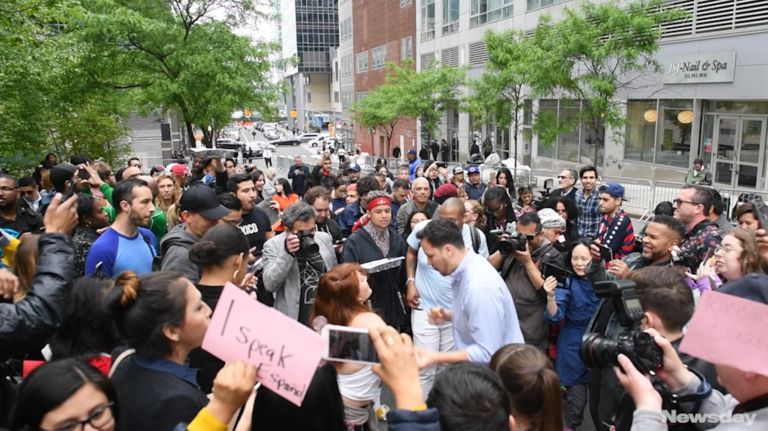 'Latin Party' hosted to demonstrate protest against lawyer Aaron Schlossberg's alleged racist rant 1 ‘Latin Party’ hosted to demonstrate protest against lawyer Aaron Schlossberg’s alleged racist rant