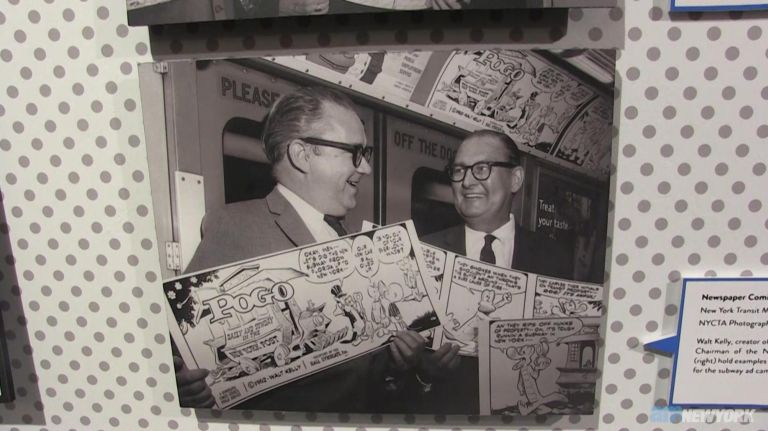 Subway comics on display at New York Transit Museum 1 Subway comics on display at New York Transit Museum