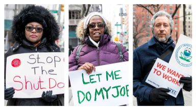 Shutdown protest