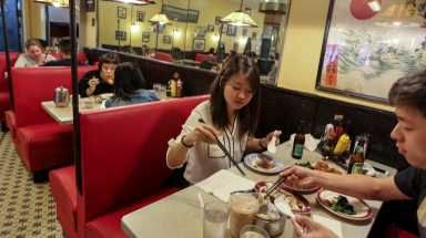 The Nom Wah Tea Parlor in Chinatown