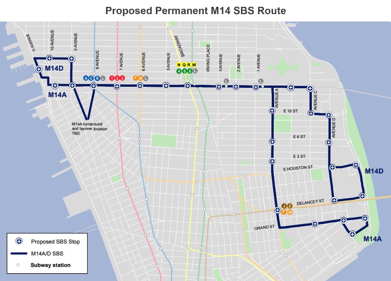 No way for 14th St. ‘busway,’ but yes for SBS 1