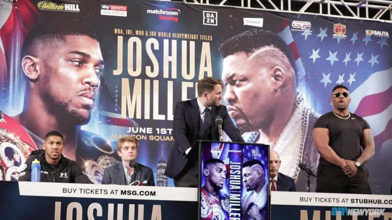 Anthony Joshua, Jarrell Miller discuss upcoming battle for heavyweight title 1 Anthony Joshua, Jarrell Miller discuss upcoming battle for heavyweight title