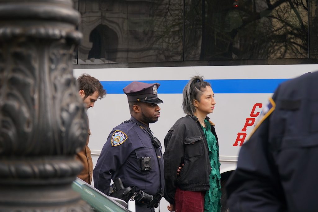 Mass arrests at climate die-in at City Hall 12