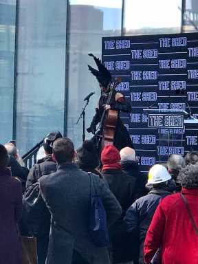 Kelsey Lu performing at Shed Dedication Ceremony