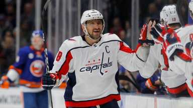 Capitals left wing Alex Ovechkin's