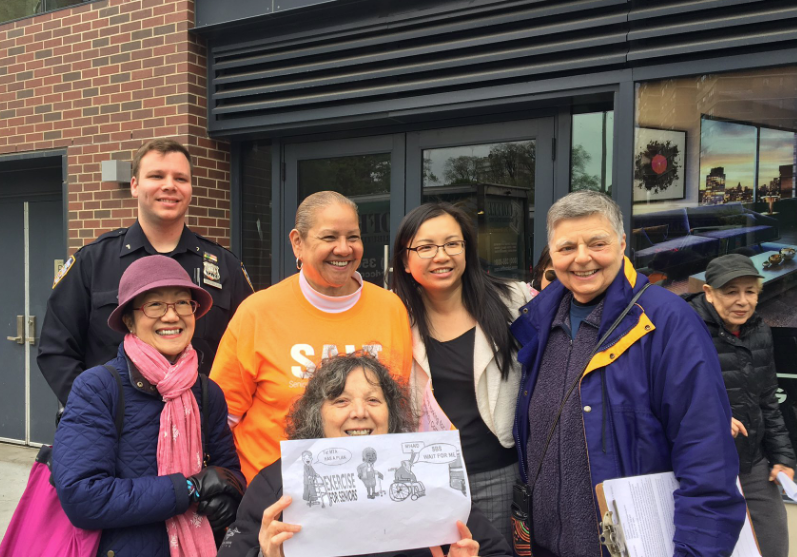 Seniors step up protest for M14A Grand St. stops 2