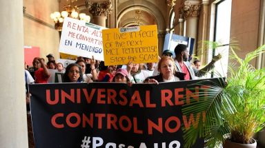 Rent Rules-Protest