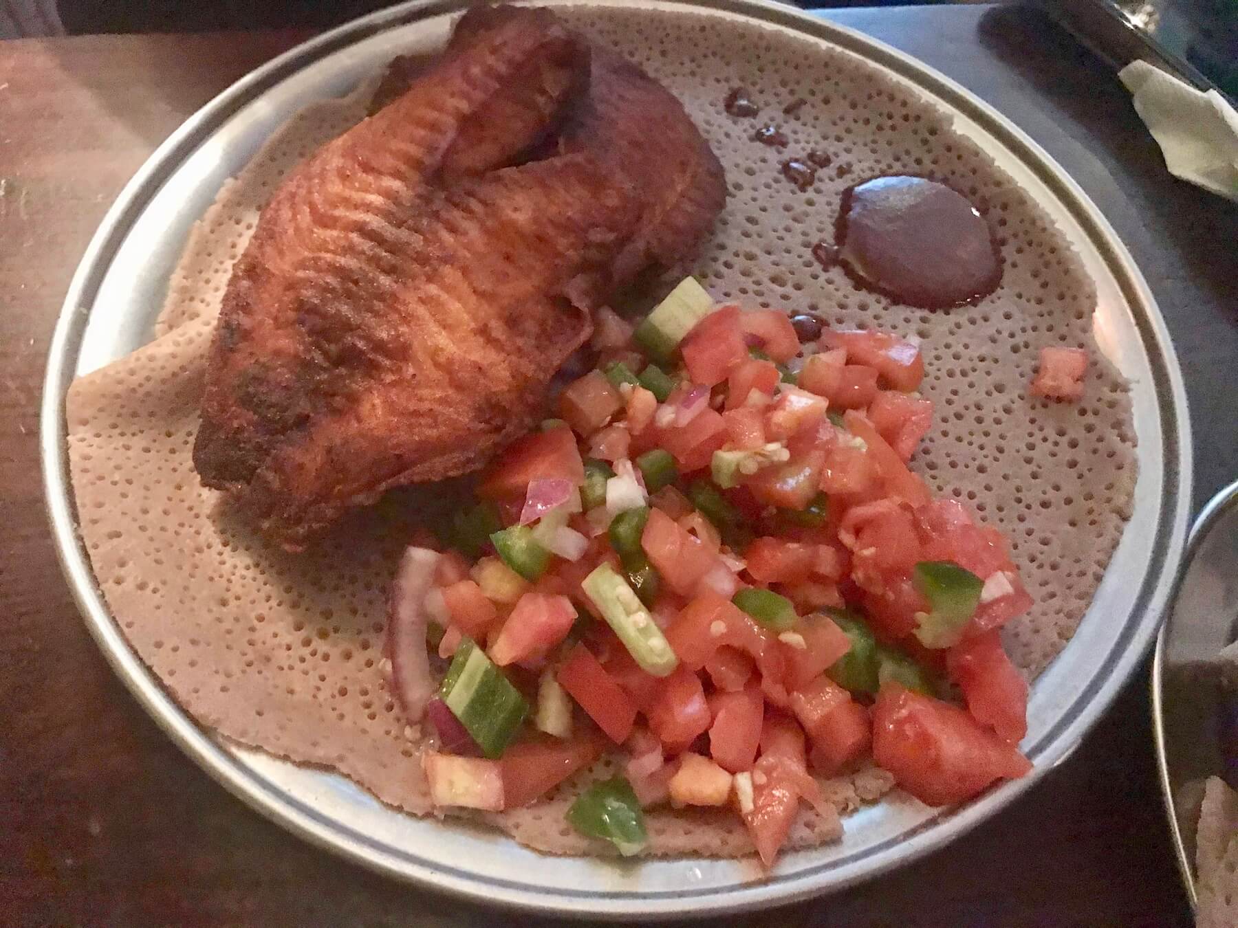 Finger-lickin' Ethiopian at Queen of Sheba 1