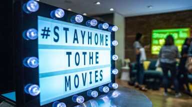 HBO will stream free movies from tiny houses in Domino Park this weekend. 