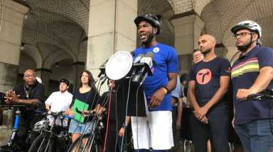 NYC Public Advocate Jumaane Williams called for accountability among drivers in response to mounting cyclist traffic deaths.