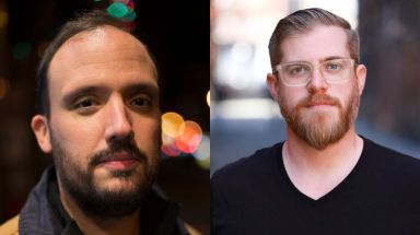 Authors Alex Segura, left, and Rob Hart interviewed each other ahead of their joint launch party for their respective books.