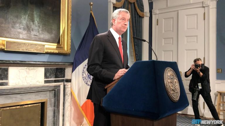 Mayor Bill de Blasio speaks after judge recommends firing cop in Eric Garner death 1 Mayor Bill de Blasio speaks after judge recommends firing cop in Eric Garner death