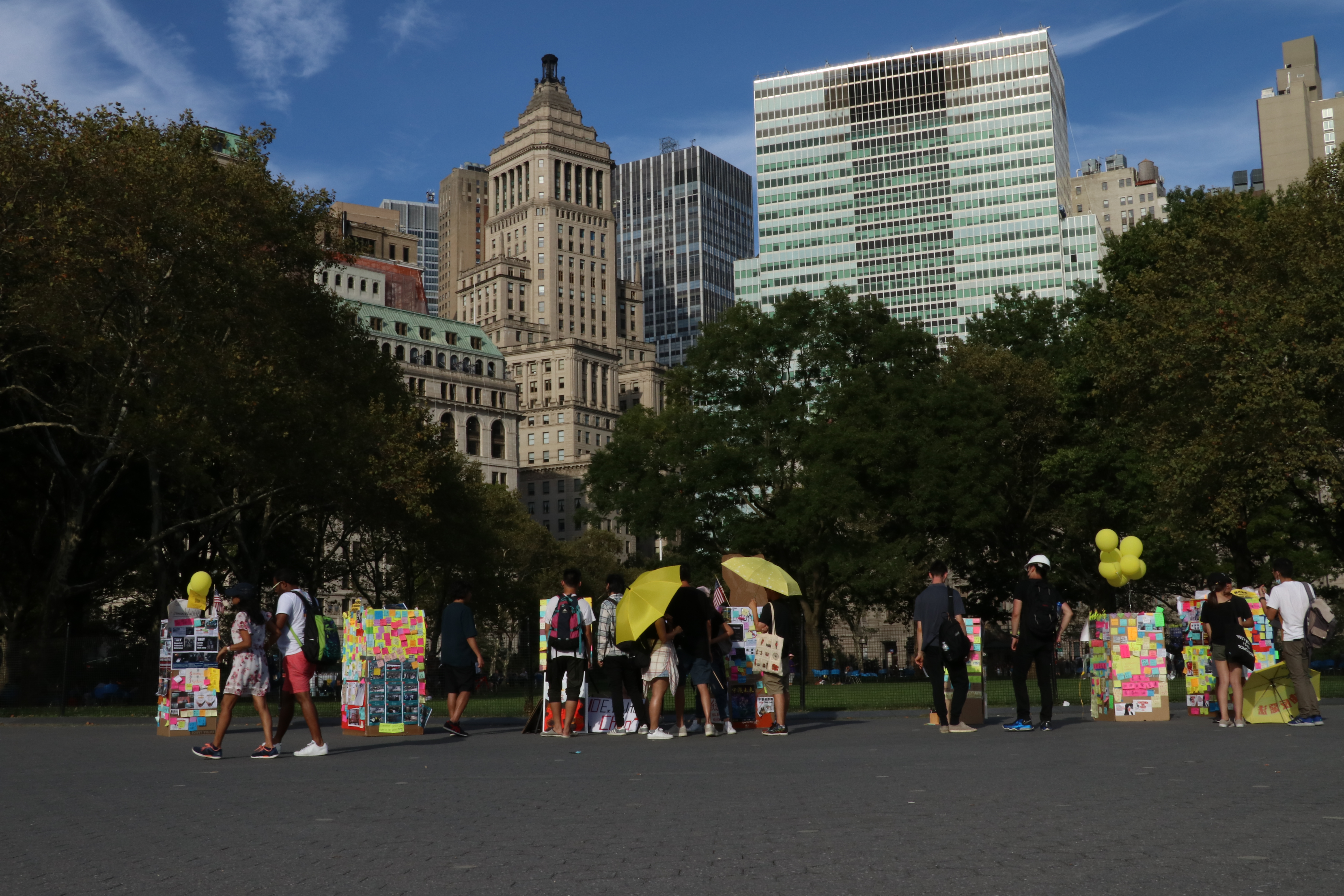 Hong Kong Lennon Walls visit Battery Park 1