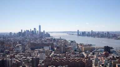 The view from the rooftop of The Eugene, a luxury residential tower in the Manhattan West section of Hudson Yards, on Wednesday, March 8, 2017.