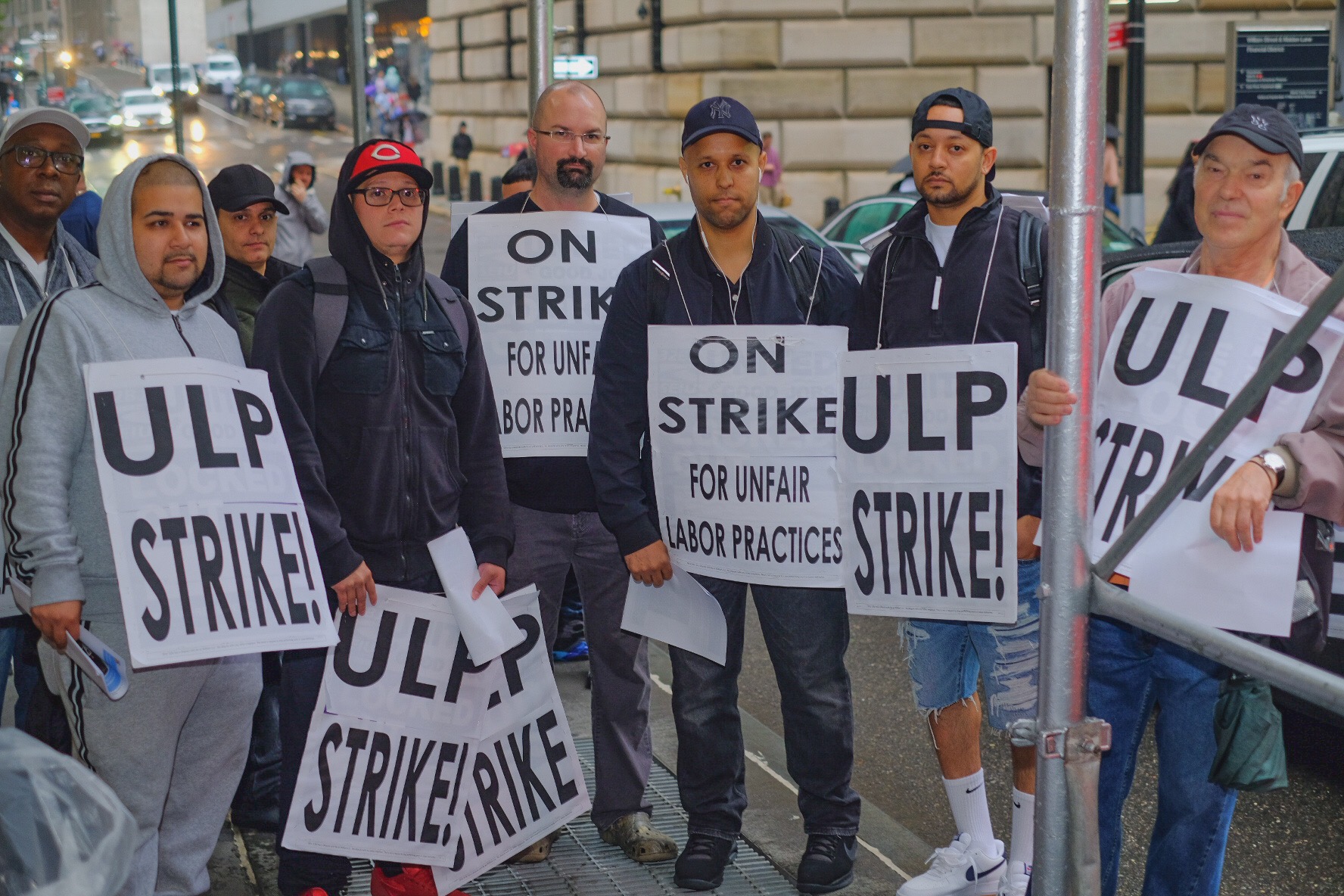 Striking workers at Financial District building claim unfair labor practices 1