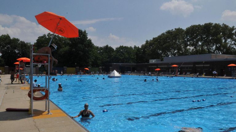 One of the largest pools in the city at 330 feet long, the Red Hook Pool is an Olympic-sized pool that was built in the 1930s under Robert Moses as part of a larger rec center. When it was opened in 1936, 40,000 people attended the opening. It was refurbished in the 1980s and remains one of the cleaner and most quiet pools in Brooklyn. (Bay and Henry streets)