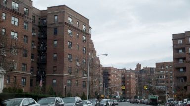 Residential buildings on Yellowstone Boulevard near 69th Road in Forest Hills on Dec. 28, 2015.