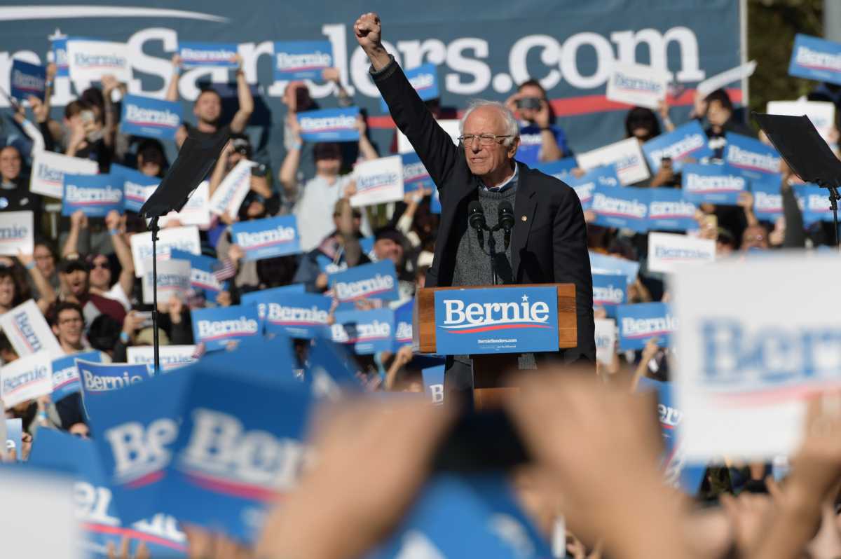 More than 20,000 people turned out at Queensbridge Park in Long Island City on Oct. 19 for Vermont Senator Bernie Sanders' comeback rally.