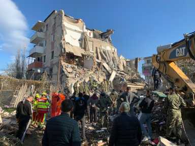 APTOPIX Albania Earthquake