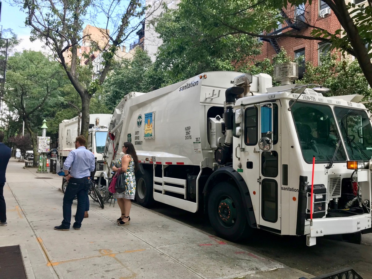 Garbage-trucks-parked-on-E.-10-St.-on-Aug.-18.-Courtesy-Carolyn-Maloney%u2019s-Office-