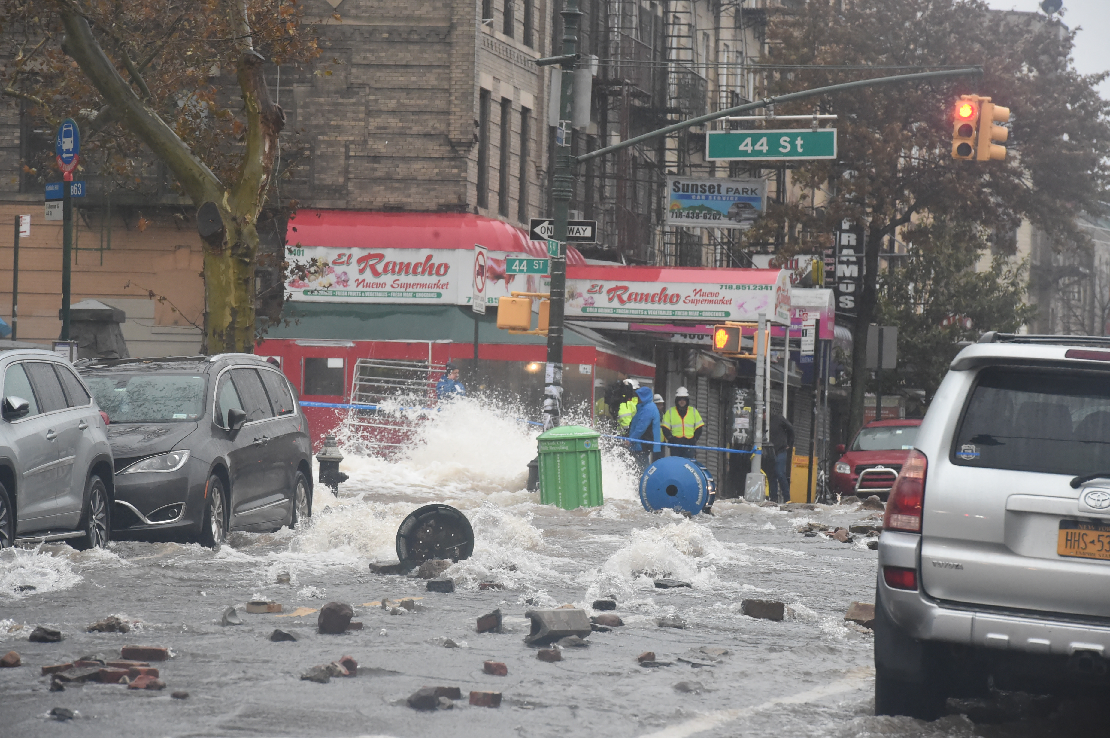 Water main break unleashed five-foot geyser that flooded Brooklyn streets 3