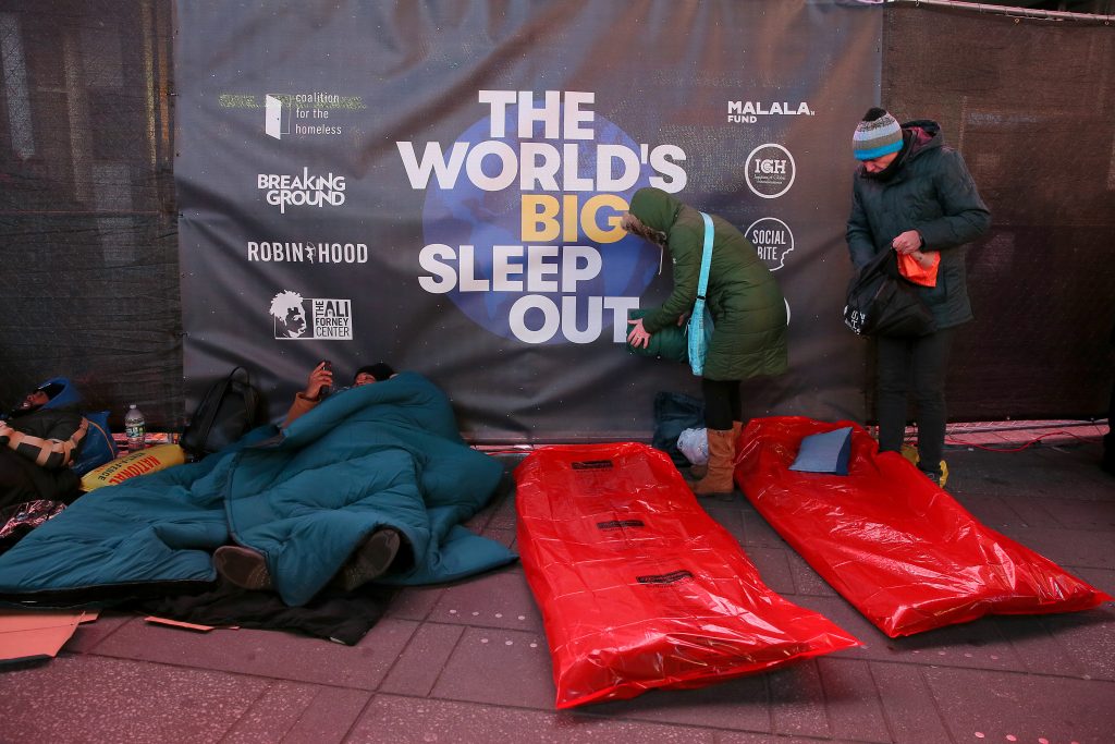 Will Smith joins hundreds at outdoor Times Square homelessness fundraiser 2