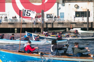 Rowers At The Starting Line