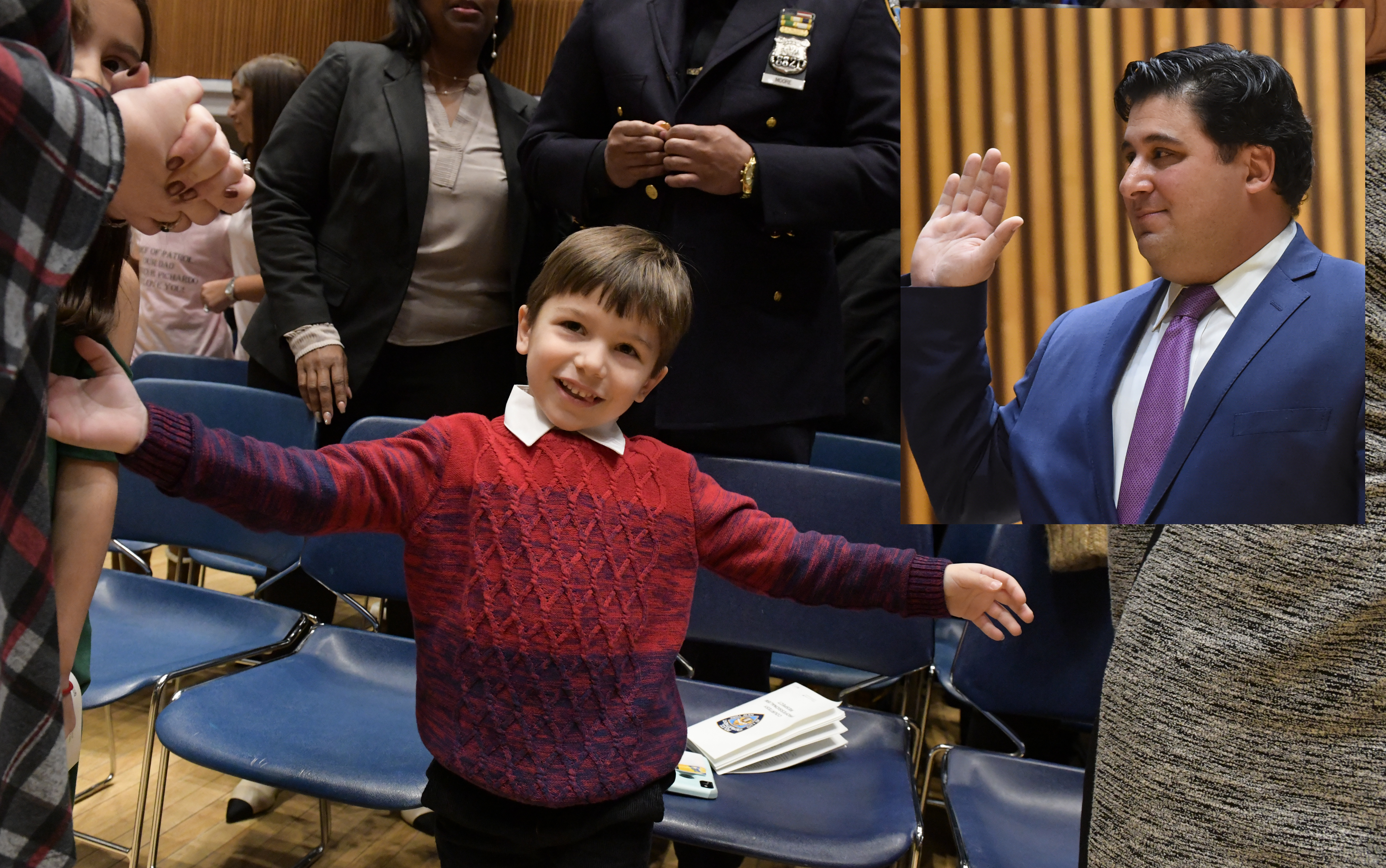 Santa Shea comes to town with a bag of NYPD promotions 3