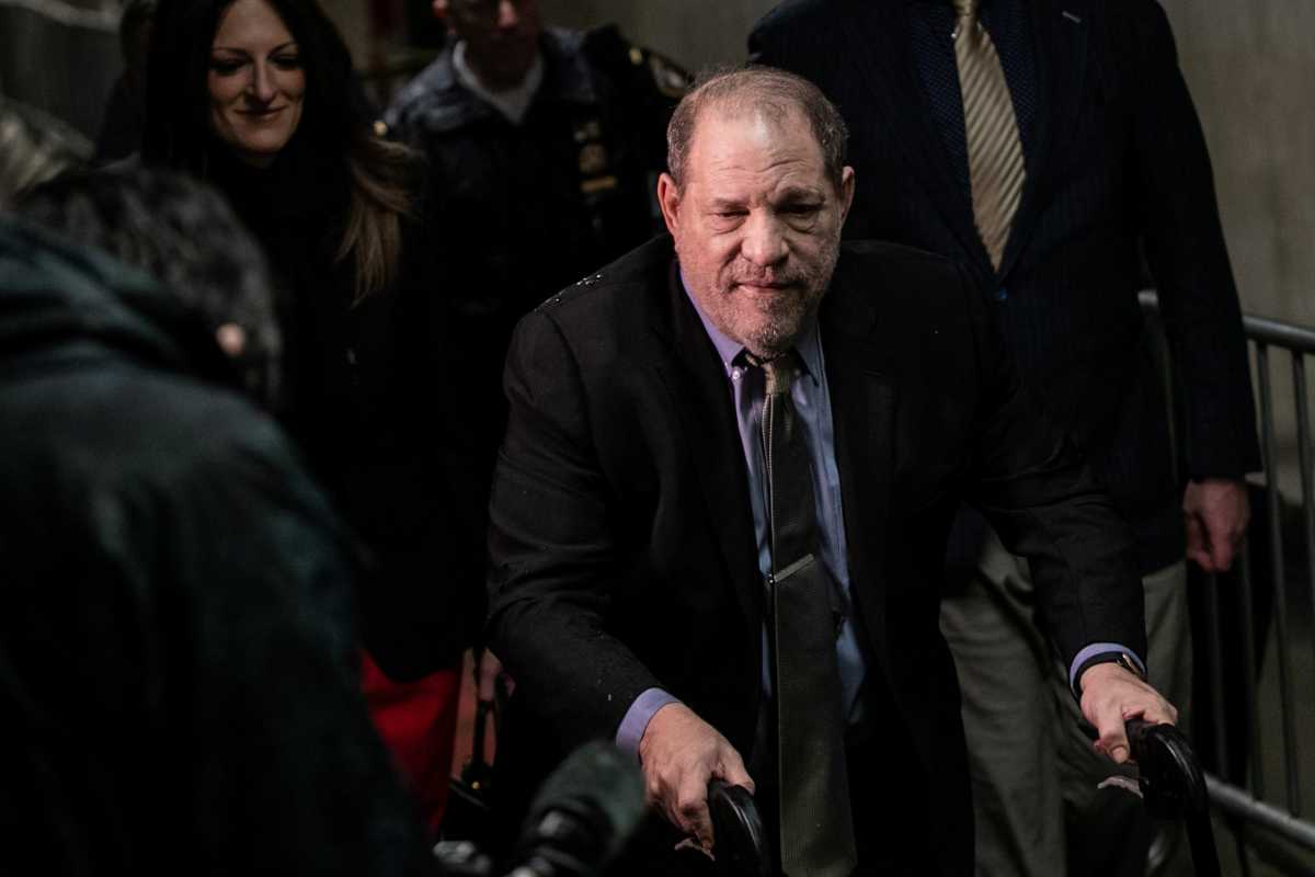 Film producer Harvey Weinstein arrives at New York Criminal Court for his sexual assault trial in the Manhattan borough of New York City