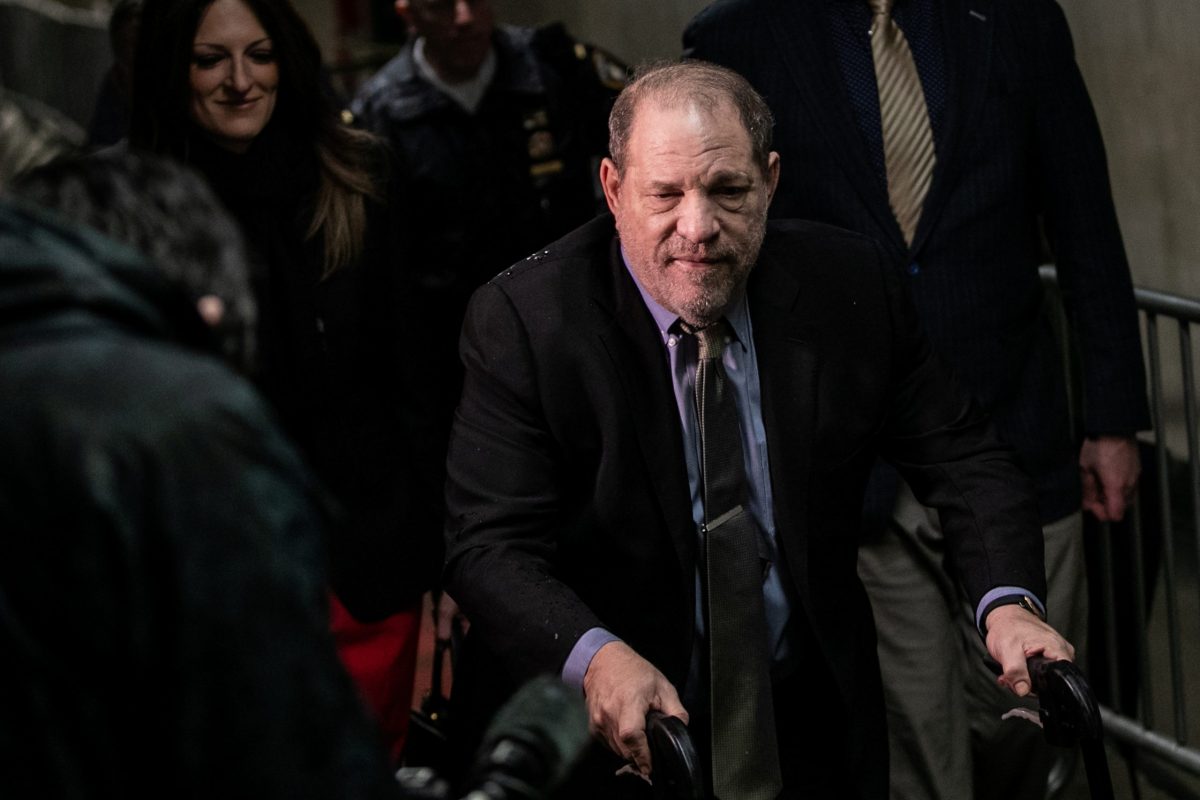 Film producer Harvey Weinstein arrives at New York Criminal Court for his sexual assault trial in the Manhattan borough of New York City