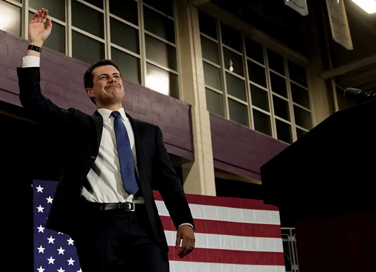 Democratic 2020 U.S. presidential candidate former South Bend, Indiana Mayor Pete Buttigieg attends a campaign event in Raleigh
