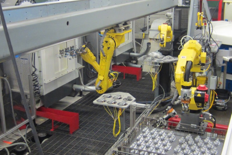 Parts are machined at Twin City Die Castings in Minneapolis